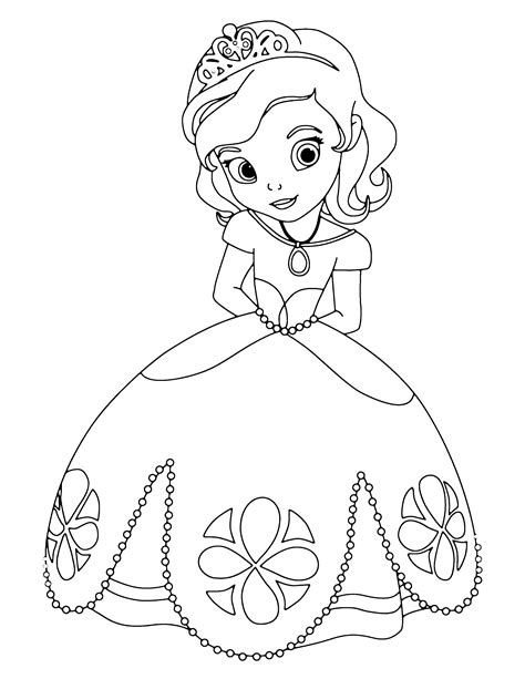 sophia the first coloring page
