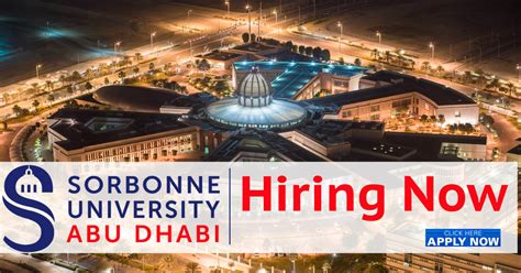sorbonne university abu dhabi jobs