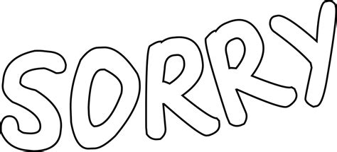 sorry in code words