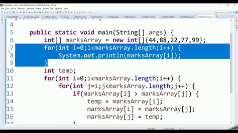 sort list of int in java