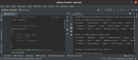 sort list of json objects python