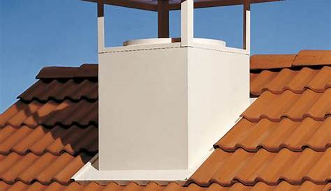 Chapeau cheminée béton point p Revêtements modernes du toit