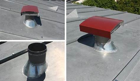 Sortie de toit esthétique pour toiture bac acier, terrasse