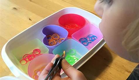 Sortieren Kindergarten Farben Mit Der Pinzette Montessori Material