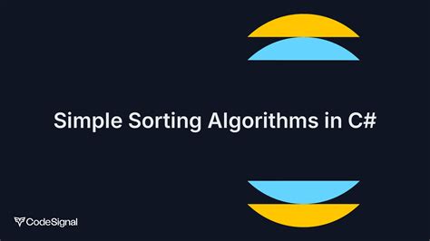 sorting algorithms c# interview questions