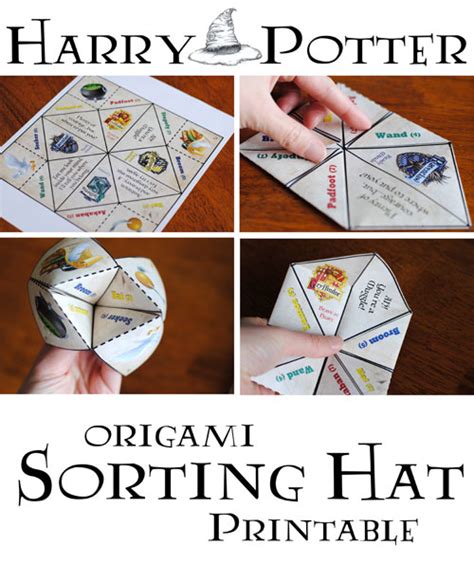 Sorting Hat Origami Printable