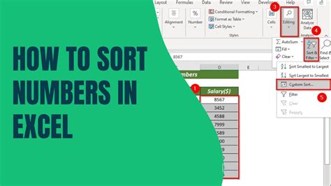 Sort Numbers in Excel