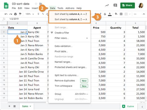 How to Sort Numbers, Text, or Dates in Google Sheets YouTube
