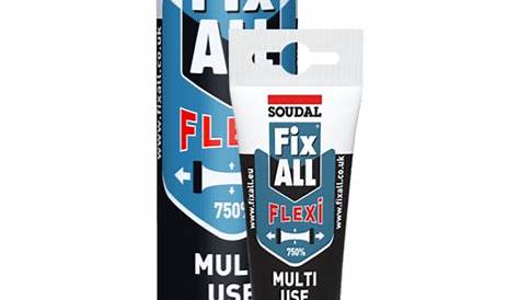Black Soudal Fix ALL Flexi Sealant & Adhesive Neutral SMX