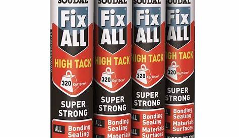 Soudal Fix All High Tack Black ALL HIGH TACK Super Strong Sealant
