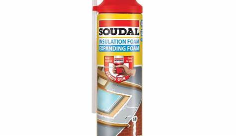 Soudal Foam SOUDAL GUN GRADE EXPANDING FOAM GAP FILLER PU FOAM 750ML