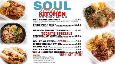 Soul Kitchen Menu Prices
