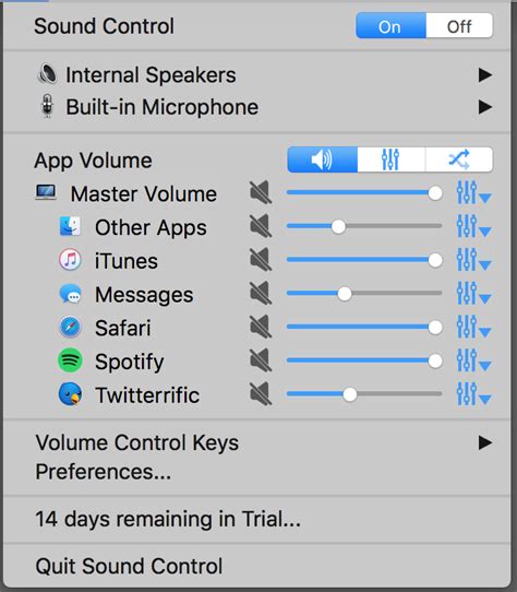 Sound Control Mac App