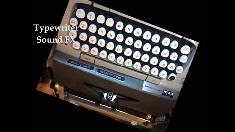 Sound Effect Typewriter Keyboard