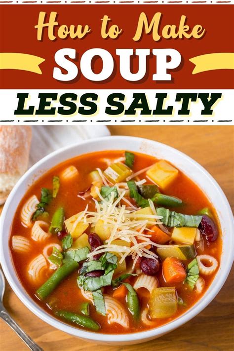 Soup Make Less Salty