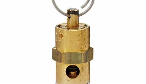 Soupape de sécurité pour compresseur d'air ASME 1/4 po NPT