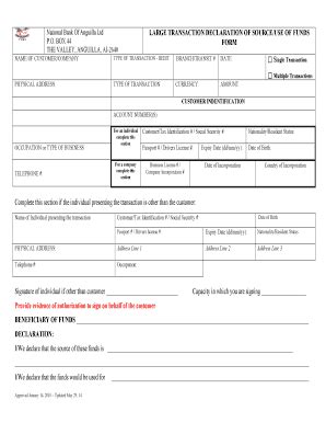 source of funds declaration form first citizens bank trinidad