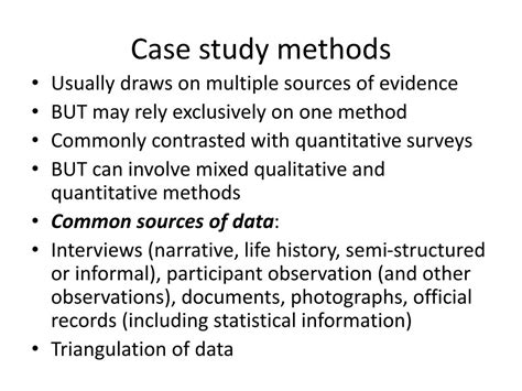 sources of case study method