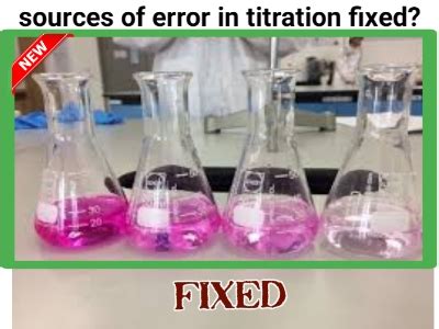 Sources Of Error In Redox Titration Lab