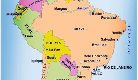 Outline Map Of South America Printable With Blank North And For New