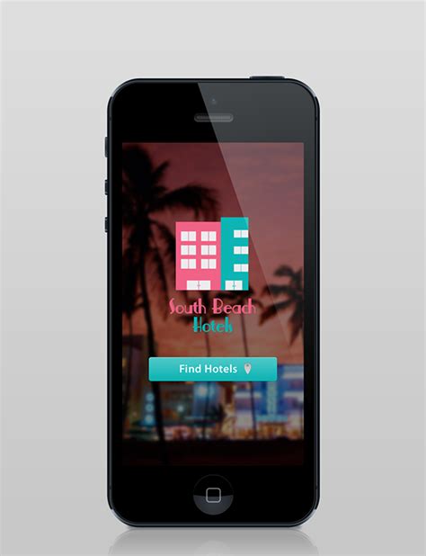 South Beach App by Adrian Eufracio, via Behance South beach