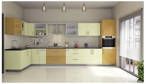 South Indian L Shaped Modular Kitchen Designs India Homeane