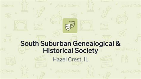 About SSGHS South Suburban Genealogical & Historical Society