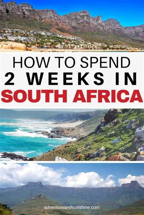 south africa 2-week itinerary