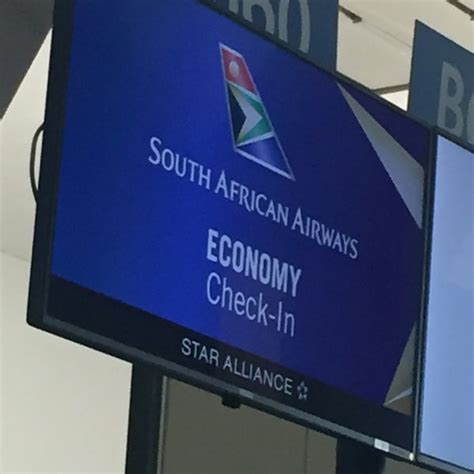 south african airways check-in