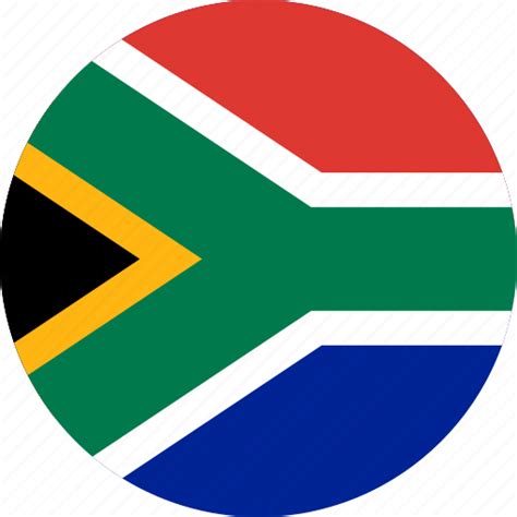 south african flag round
