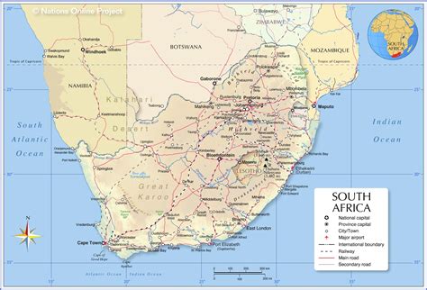 south african maps online