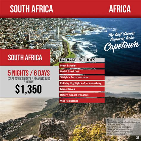 south african trip packages