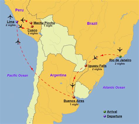 south america tours brazil argentina peru