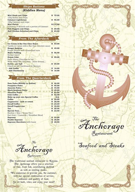 south anchorage restaurant menu