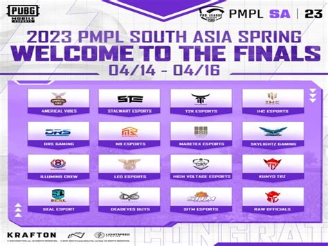 south asia championship pubg 2023