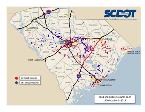 south carolina road closures today