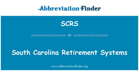 south carolina state retirement system scrs