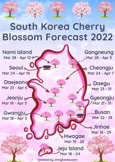 south korea cherry blossom 2023 schedule