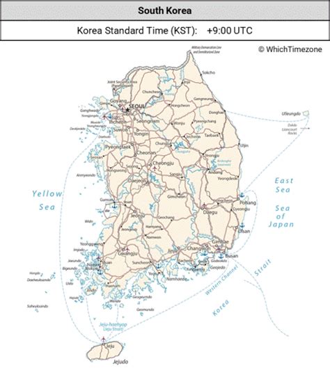 south korea time zone to est