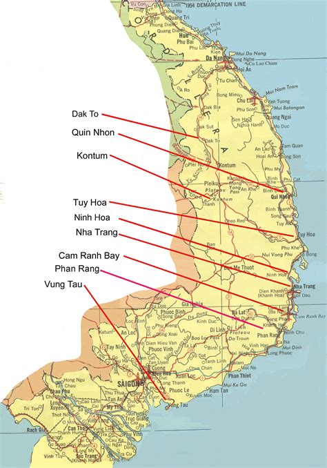 south of vietnam map