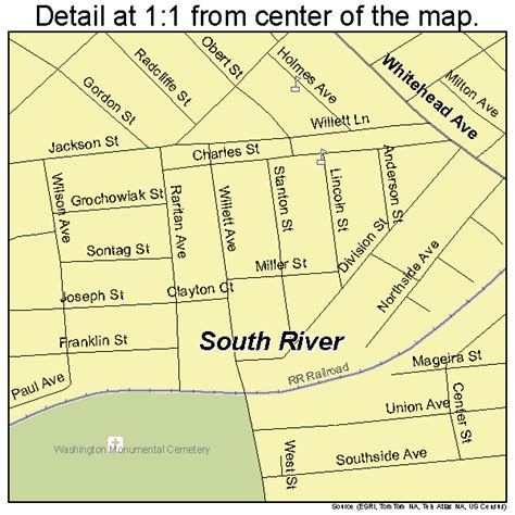 South River Nj Map