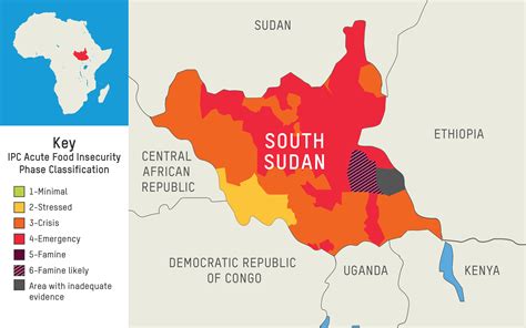 south sudan conflict map