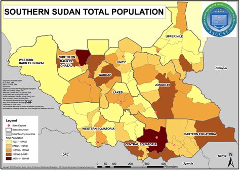 south sudan population density