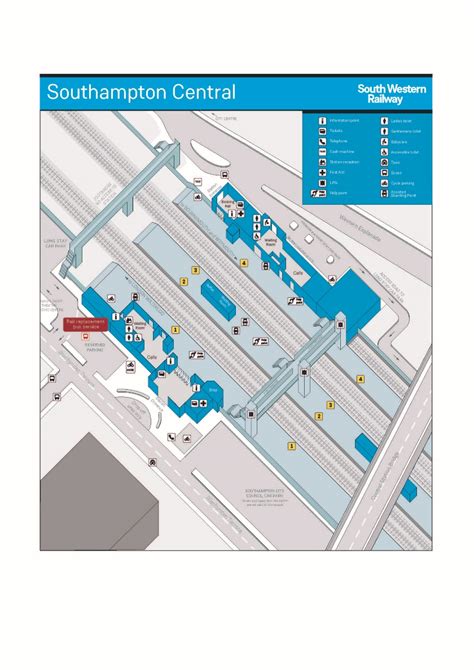 southampton central railway station map