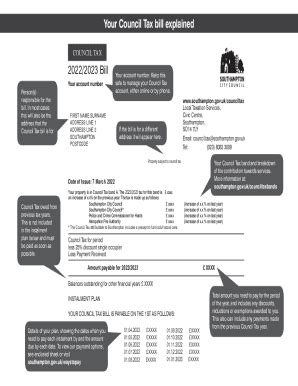 southampton city council council tax number