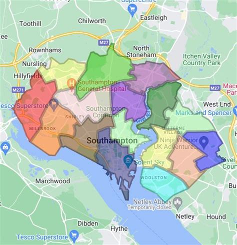 southampton city council ward map