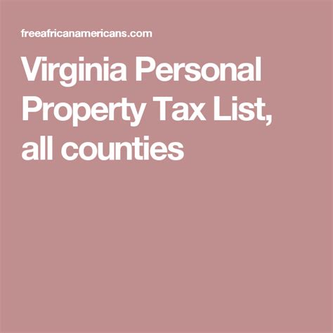 southampton county va personal property taxes