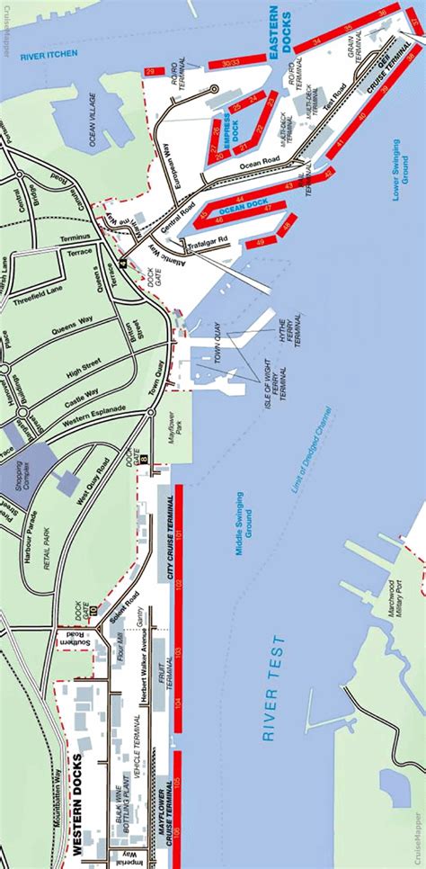 southampton cruise port location