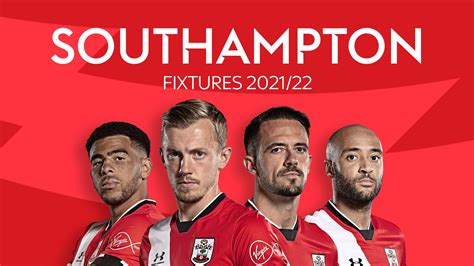 southampton fc fixtures 2021 22