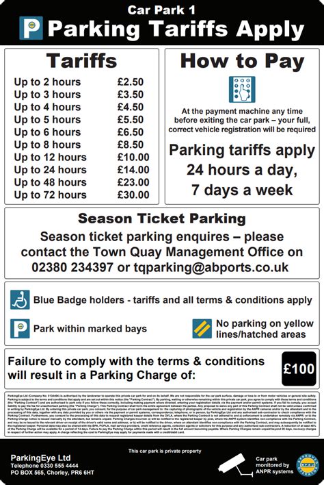 southampton general parking charges